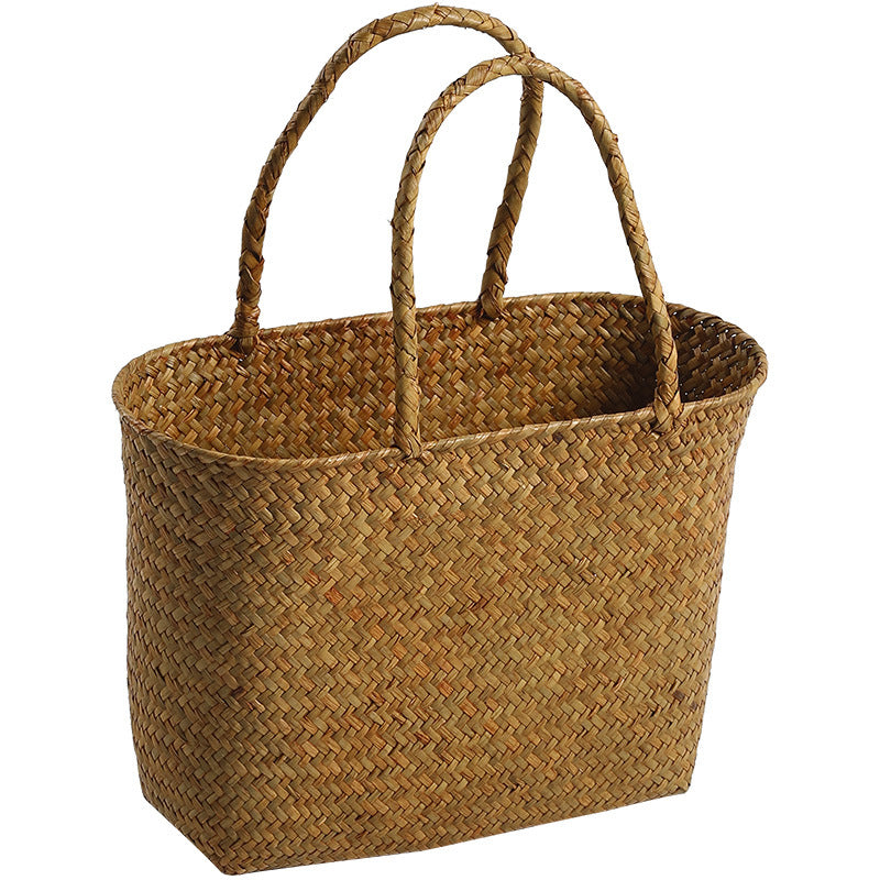 Unisex Einkaufstasche aus geflochtenem Naturmaterial Brehn