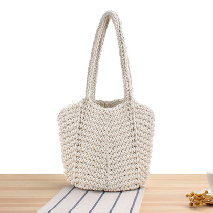 Handtasche Aus Handgefertigtem Makramee mit Strukturiertem Design Brehn