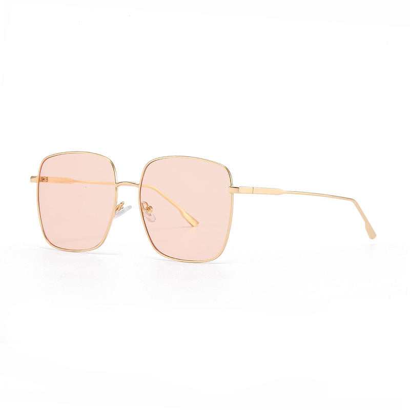 Damen Sonnenbrille mit modernem quadratischen Edelstahlrahmen und polarisierenden Gläsern Brehn