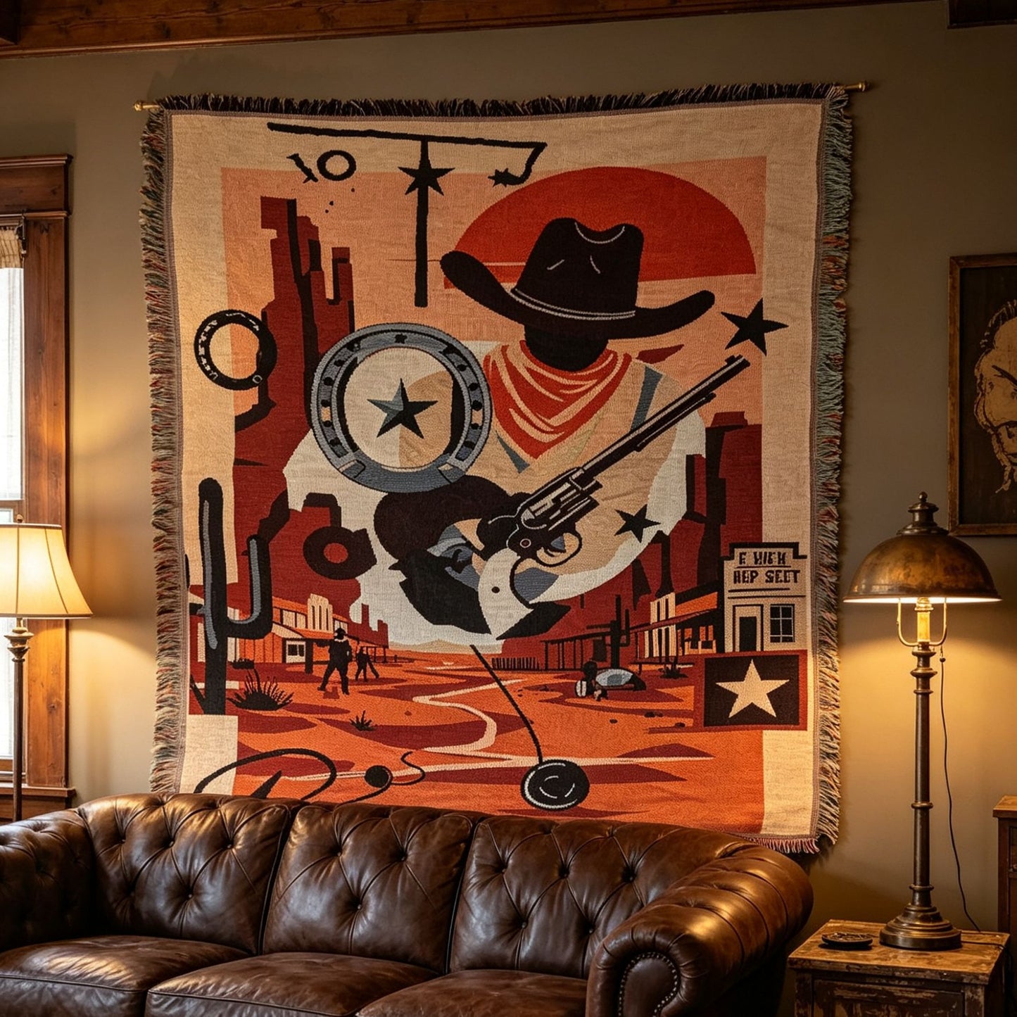 Western-Themen Decorative Throw Blanket