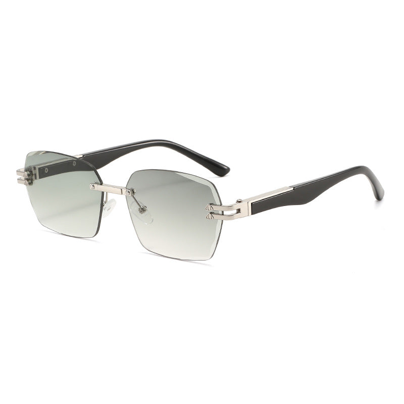 Herren elegante quadratische Sonnenbrille mit Holzarmen Brehn