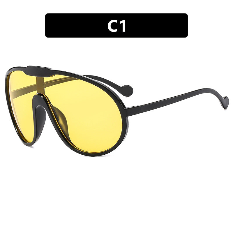 Damen futuristische transparente Sonnenbrille mit eleganter Form Brehn