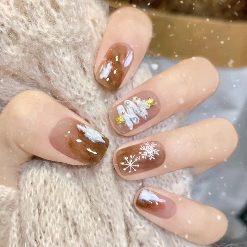 Spaß Charakter-Themen Press-On Nagelkunst Brehn