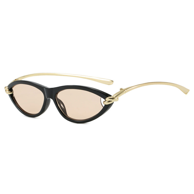 Damen Cat-Eye Sonnenbrille mit elegantem Metallrahmen und schützendem UV-Filter Brehn