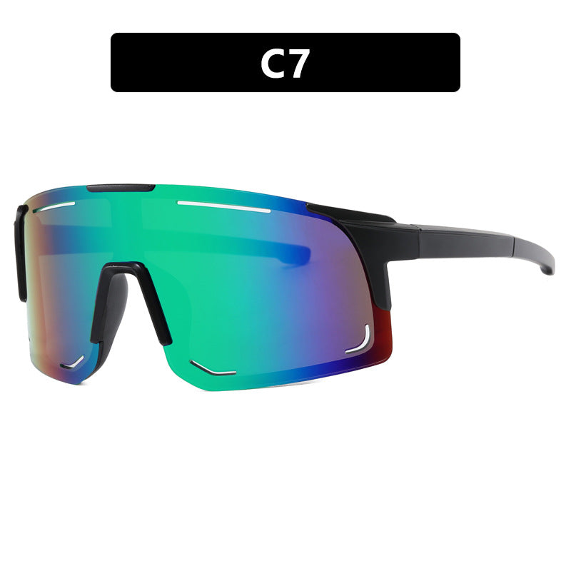 Damen sportliche Sonnenbrille mit integriertem UV-Schutz und großem Sichtfeld Brehn