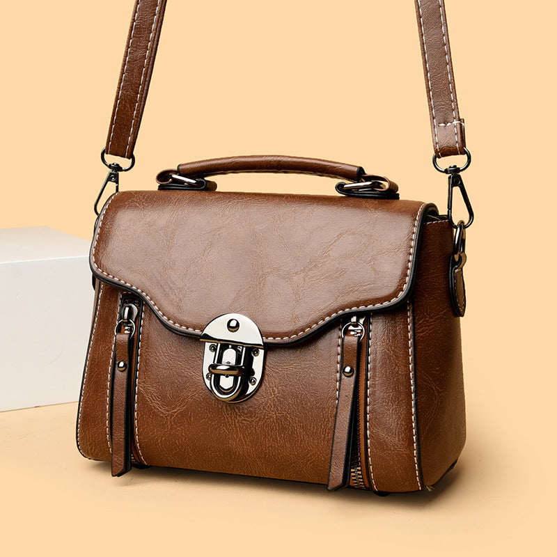 Vintage-Leder-Handtasche