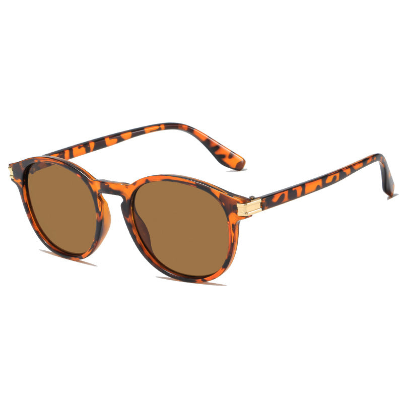 Damen elegante Sonnenbrille mit transparentem Rahmen und stylischen Akzenten Brehn