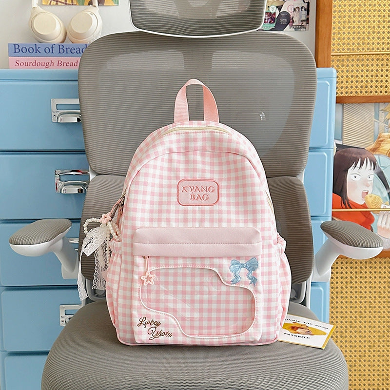 Niedlicher karierten Design Rucksack Brehn