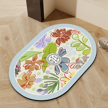 Blumenmotiv Innenbereich Matte