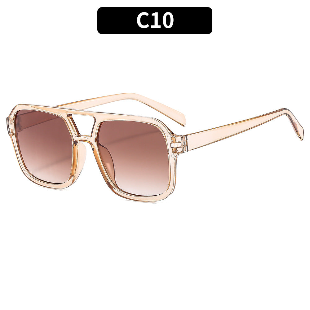 Oversized Winkelrahmen Sonnenbrille