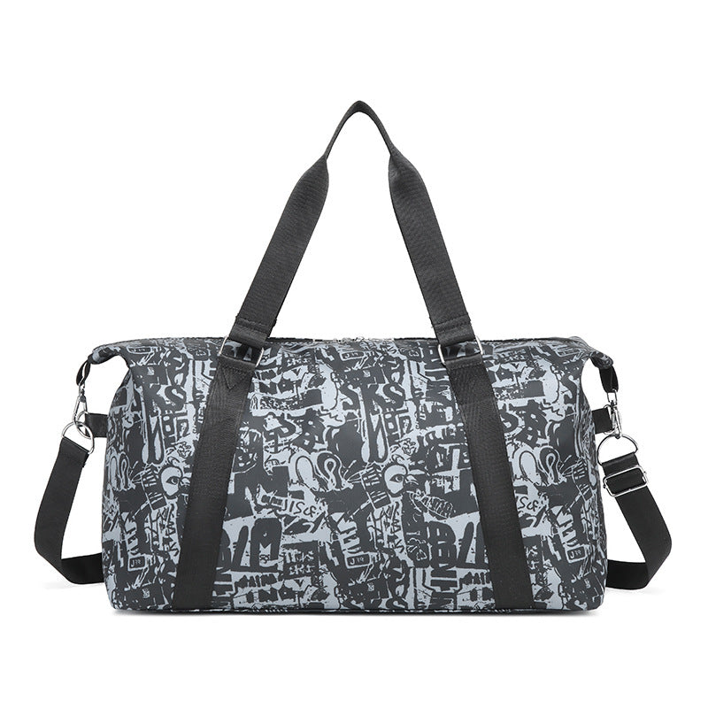 Grafisch gemusterte Sport-Duffel-Tasche Brehn