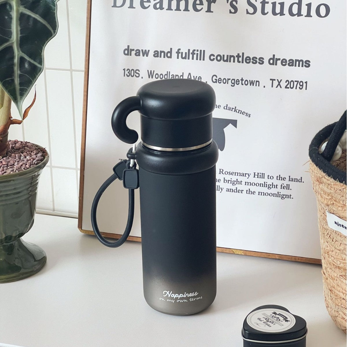 Damen Isolier-Trinkbehälter mit fröhlichem Design Brehn