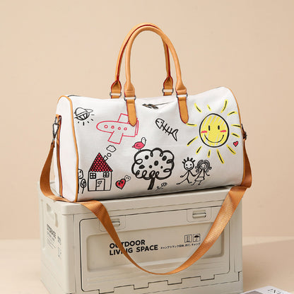 Künstlerische Canvas Reisetasche Brehn