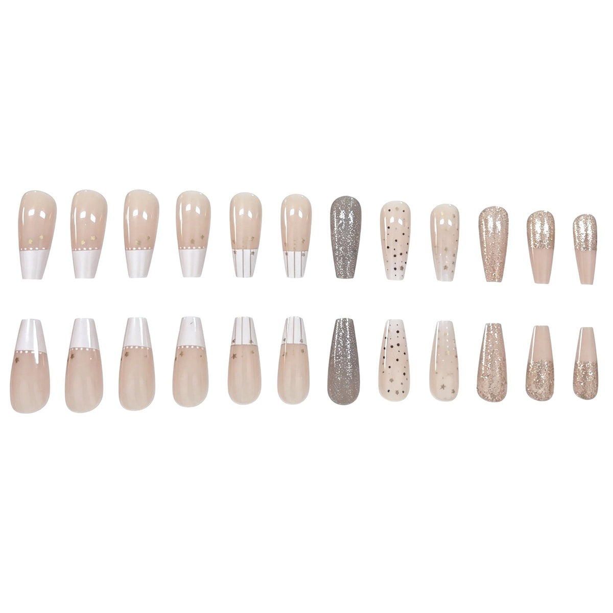 Elegante Sternen-Nagelkunst Brehn