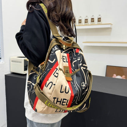 Künstlerischer Floral Gemusterter Rucksack Brehn