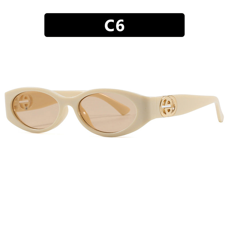 Damen modische Katzenaugen-Sonnenbrille mit schützendem UV-Filter und luxuriösen Akzenten Brehn