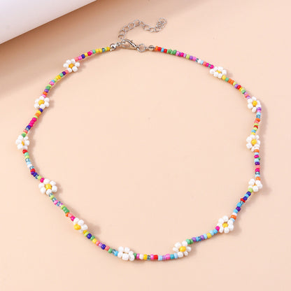 Buntes floral Perlenhalsband Brehn