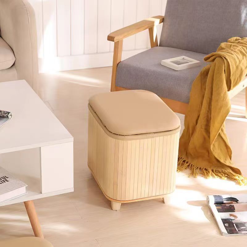 Multifunktionale Sitzhocker Aus Natürlichem Material Brehn