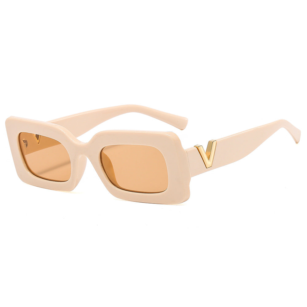 Damen Stylische oversized Sonnenbrille mit einzigartigem Rahmen Brehn