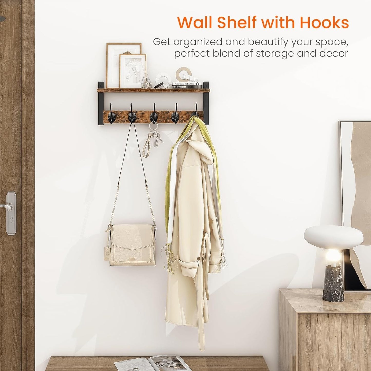 Wandgarderobe mit Ablage Brehn