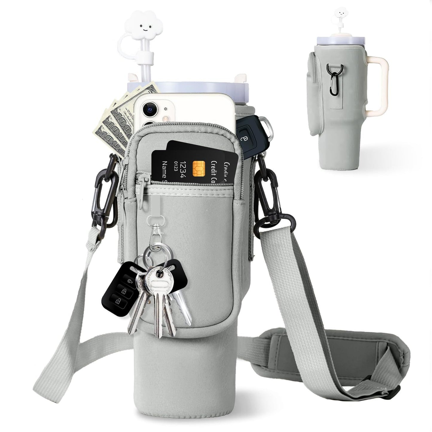 Damen Multifunktionale Kaffeebecher-Umhängetasche Brehn