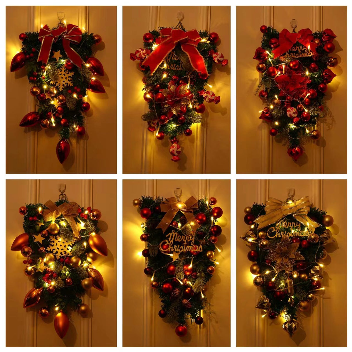 Festliche Weihnachtskranz Dekoration Brehn