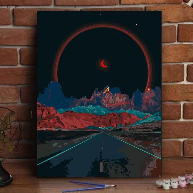 Cosmic Landscape Leinwandkunst Brehn
