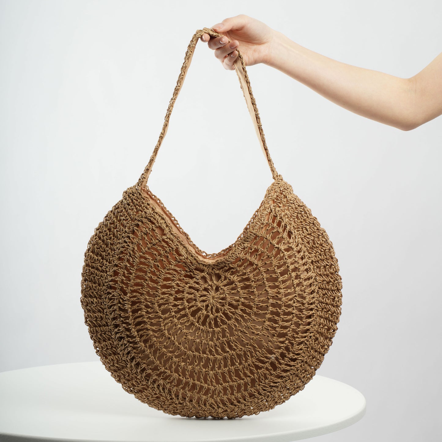 Handgefertigte Rundtasche Brehn