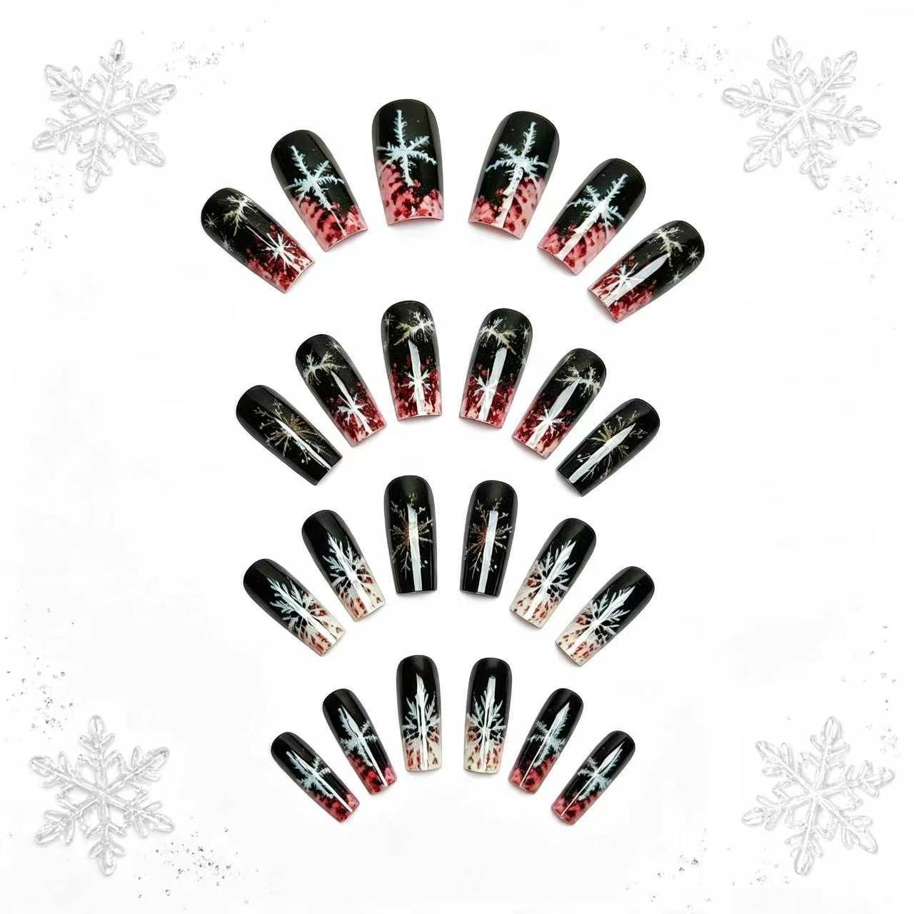 Winter-Themen Langanhaltende Nagelkunst Brehn