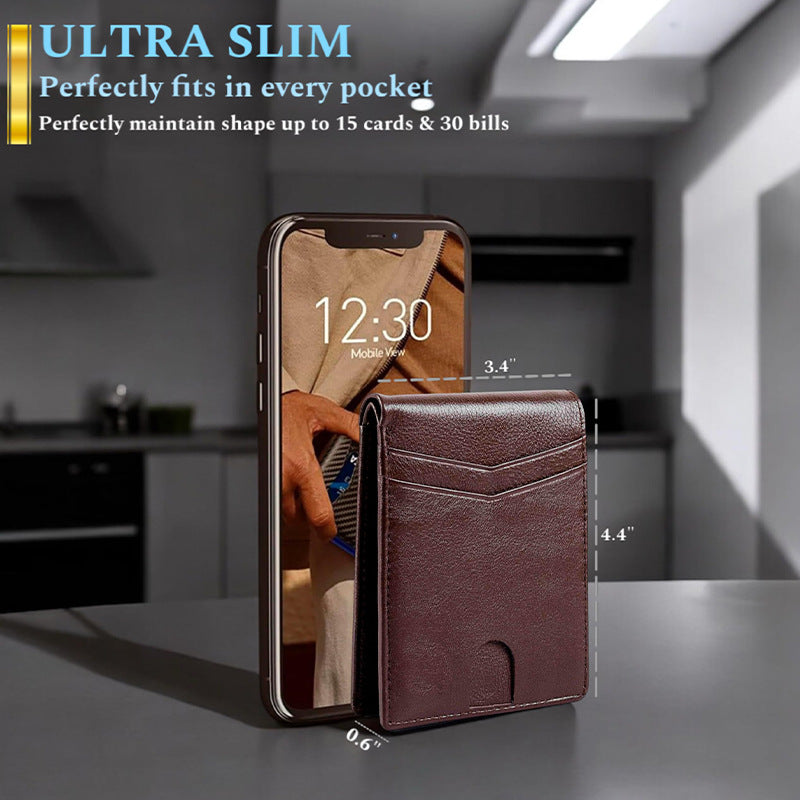 Modern Slim Leder Kartenetui Brehn