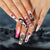 Künstlerisches Halloween-Themen Press-On Nagelset Brehn