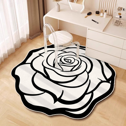 Blumenförmiger Teppich