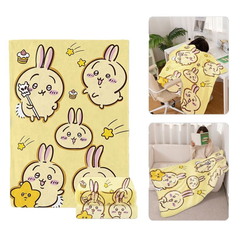 Verspielt Bunny-Themen Fleece Wurfdecke