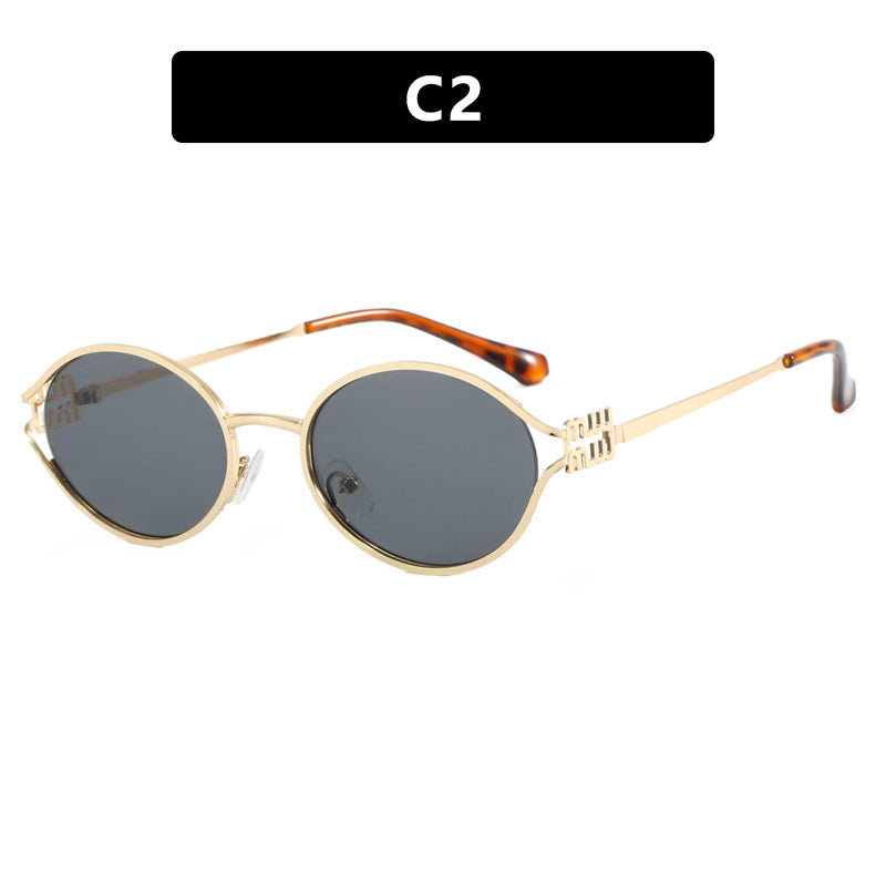 Damen elegante ovale Sonnenbrille Brehn