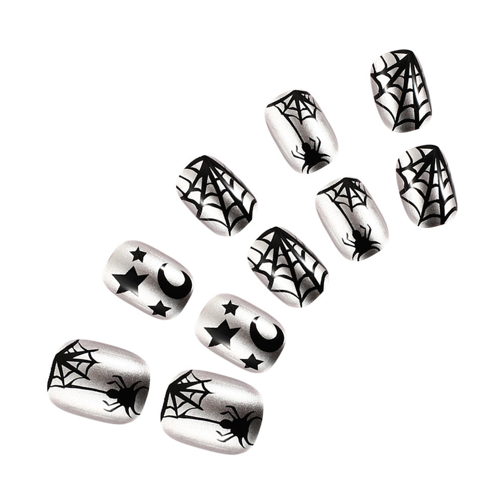 Spiderweb-Themen Press-On Nagelkunst Set Brehn