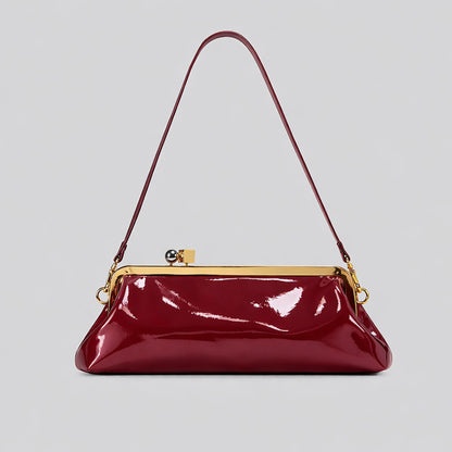 Elegante Lackleder Abendhandtasche