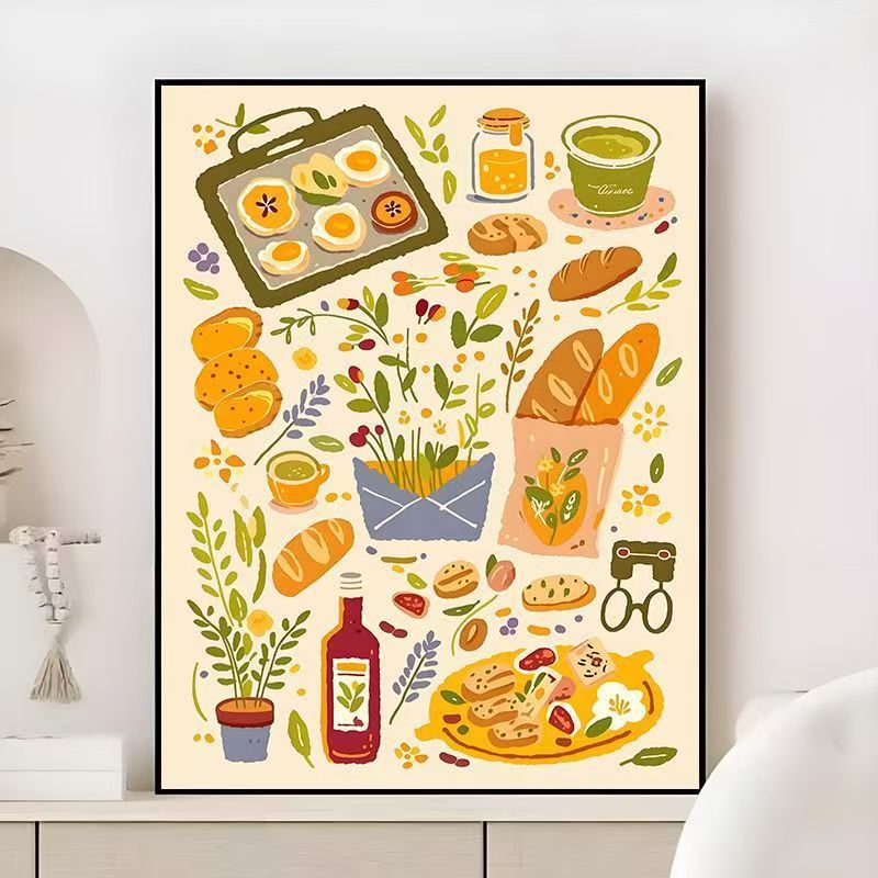 Gourmet kulinarisches Wandkunst Brehn