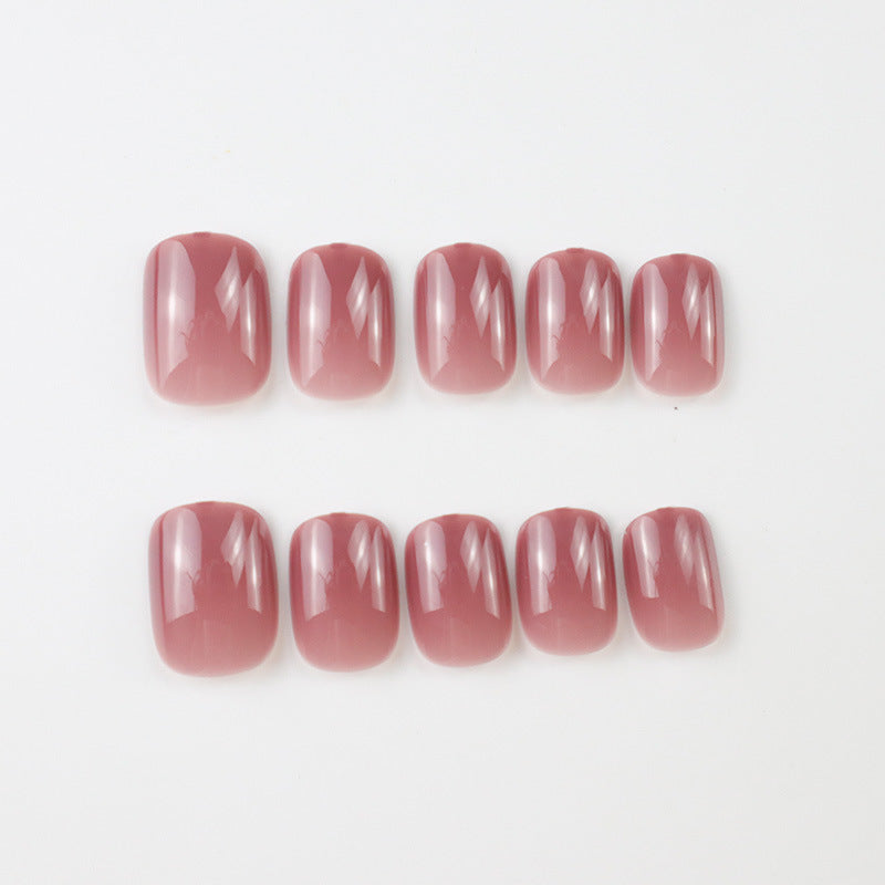 Minimalist Glänzendes Press-On Nail Set Brehn