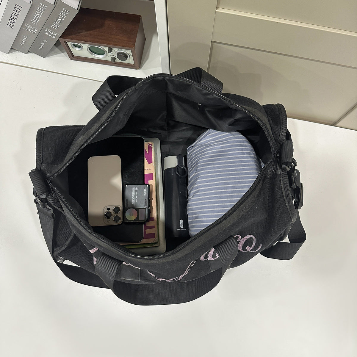 Camo Print Wochenend-Tasche