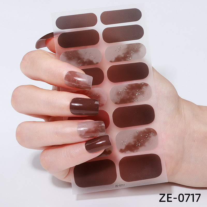 Künstlerische Press-On Nagelüberzüge