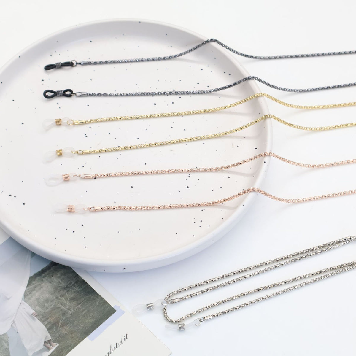 Chic Metallische Brillen Kette Brehn