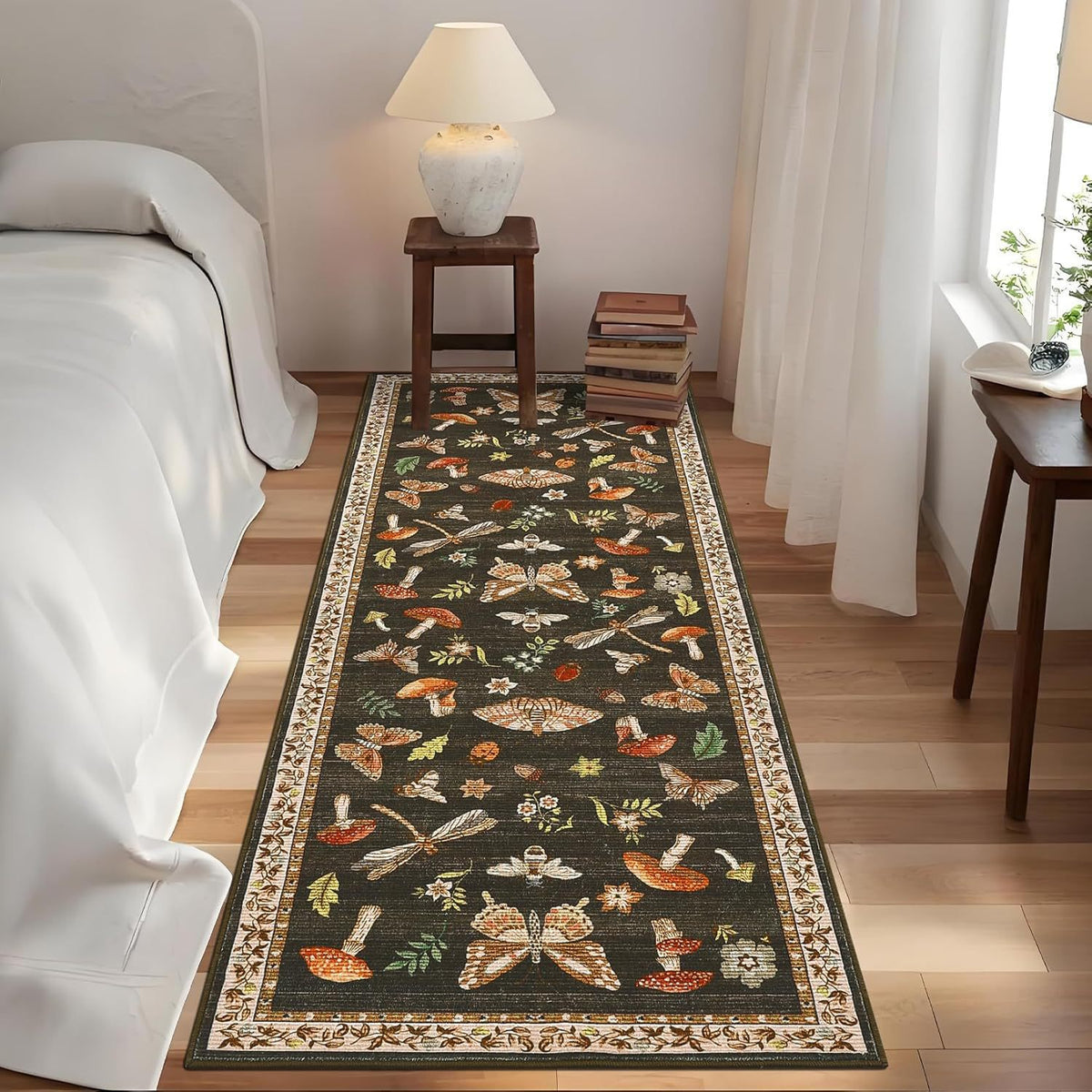 Künstlerischer floraler Teppich