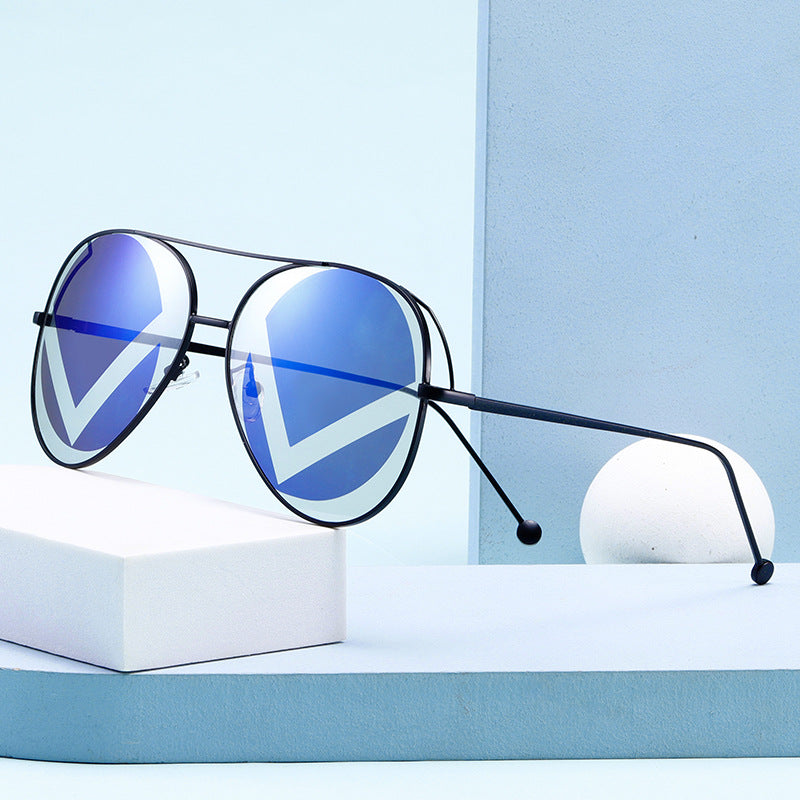 Damen modische geometrische Sonnenbrille Brehn