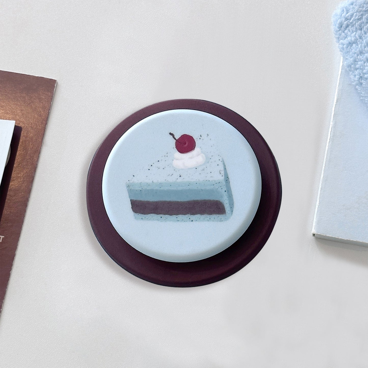 Niedlicher Kaffeetassen-Untersetzer im Kuchendesign Brehn