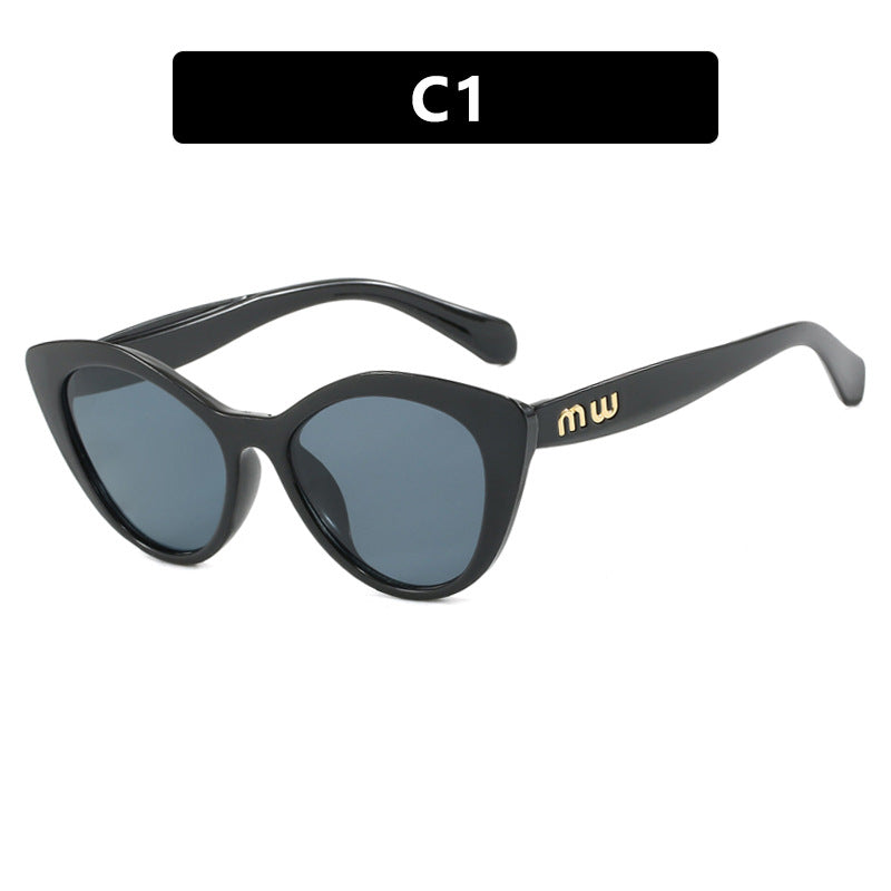 Damen elegante Cat-Eye Sonnenbrille mit luxuriösem hochwertigen Rahmen Brehn