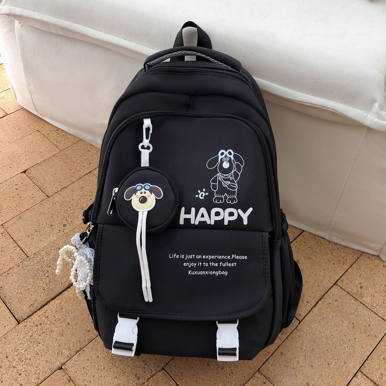 Niedlicher hundethemen Casual Schulrucksack