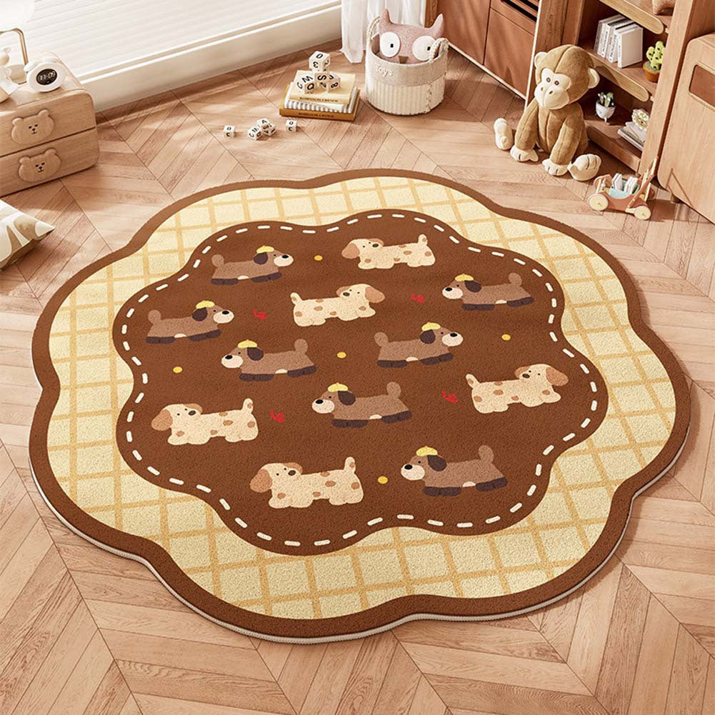Verspielter Teppich für das Kinderzimmer