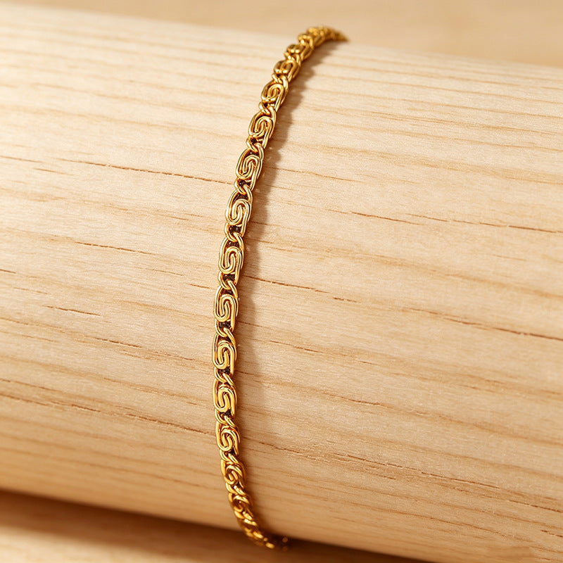 Woven Silberkette Armband Brehn
