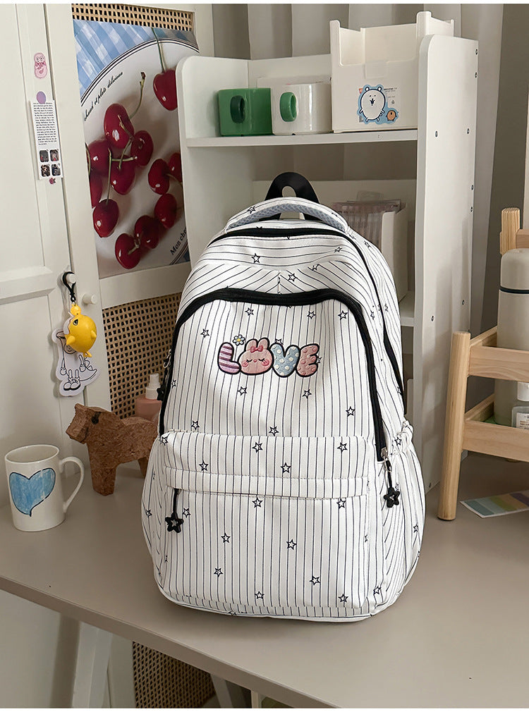 Verspielt Bestickter Schulrucksack Brehn