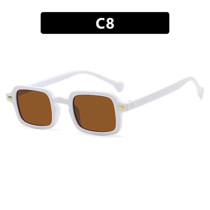 Damen exklusive quadratische Sonnenbrille mit elegantem Metallrahmen und UV-Schutz Brehn